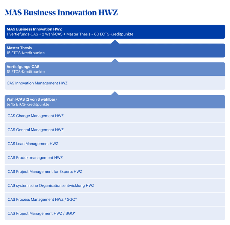 Grafik MAS Business Innovation HWZ