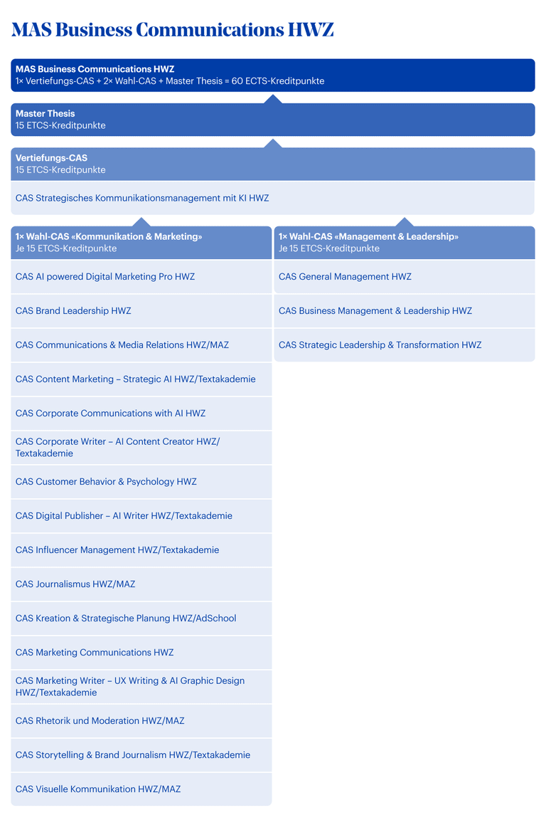 Grafik Mas Business Communications HWZ
