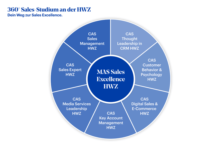 Grafik 360° Sales-Studium an der HWZ