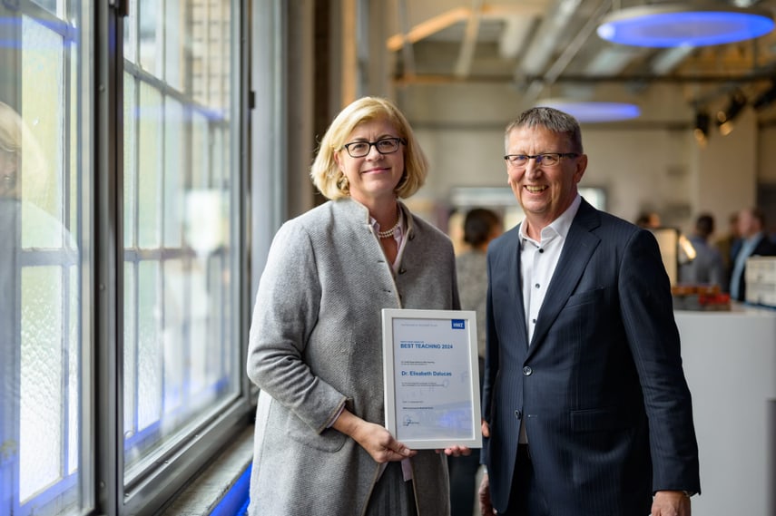 Elisabeth Dalucas, Gewinnerin des Best Teaching Award